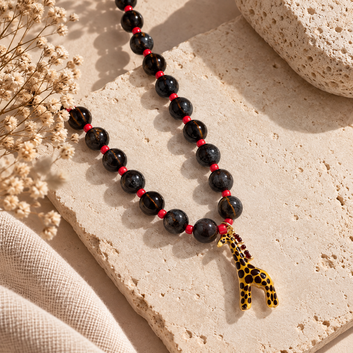 Collar cerámica jirafa