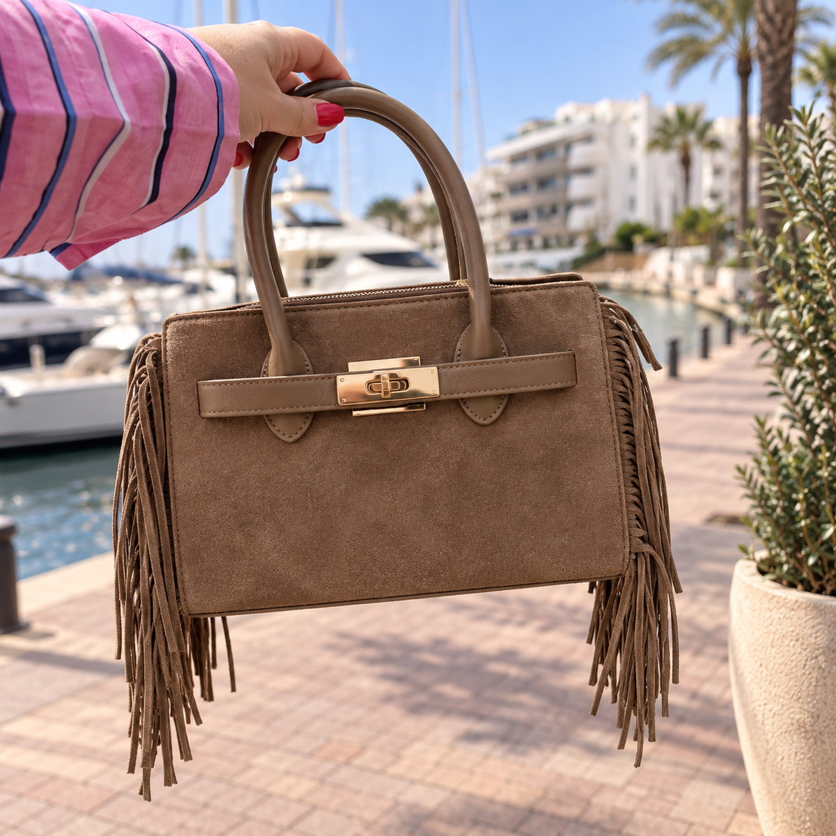 Bolso Valentina beige
