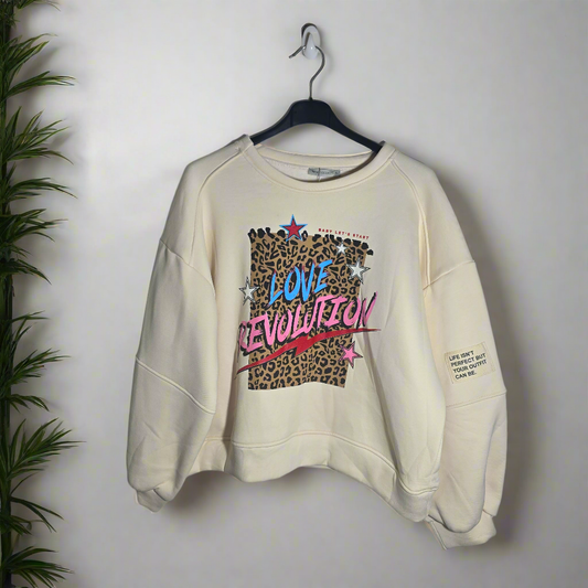 Sudadera Revolución blanco