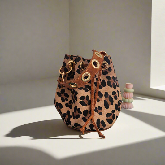 Bolso " Roche " leopardo y camel