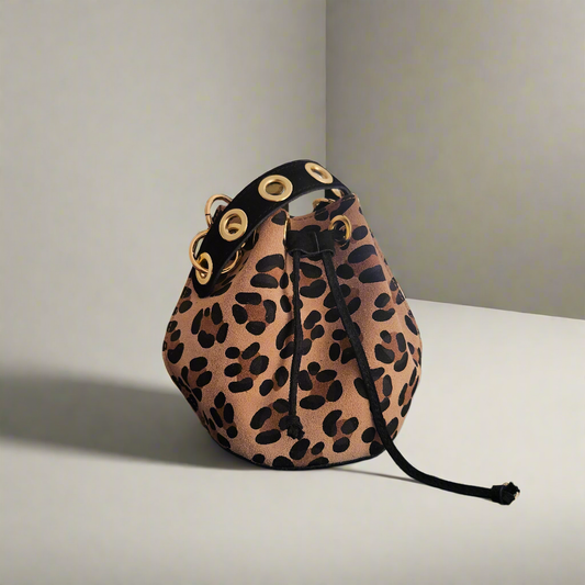 Bolso " Roche " leopardo y negro