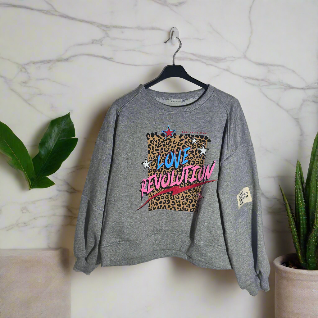 Sudadera Revolución  gris