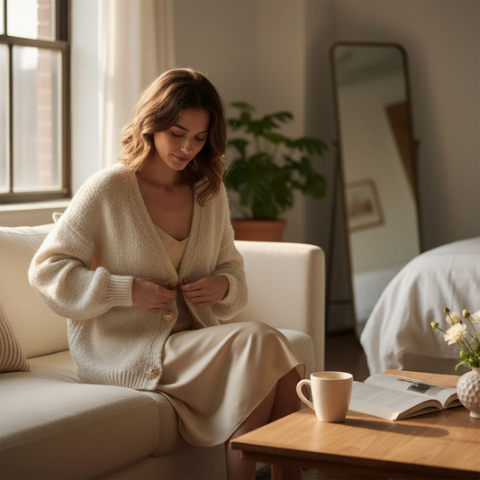 Cardigan beige