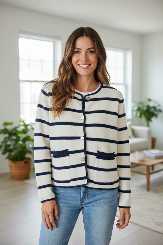 Cardigan Rayas