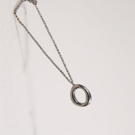 Collar circulo plata