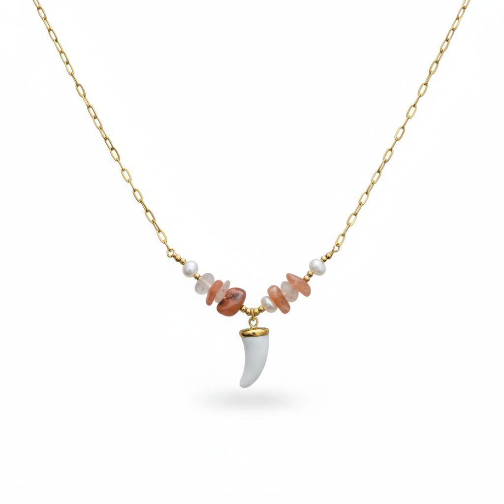 Collar Cuerno blanco