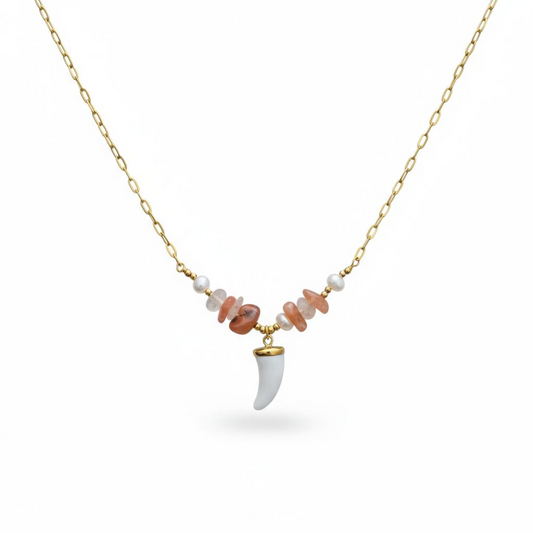 Collar Cuerno blanco