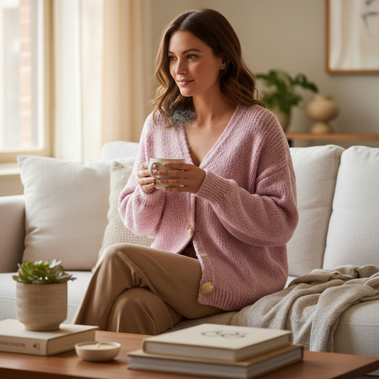 Cardigan Rosa