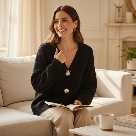 Cardigan Negro